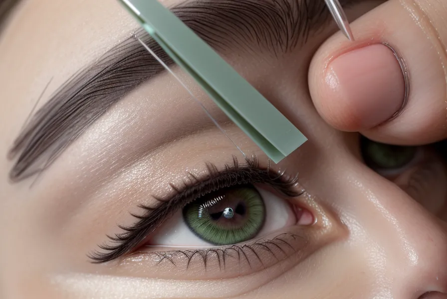 Resultado del diseño de cejas con laminado mostrando el equilibrio logrado entre ambos lados