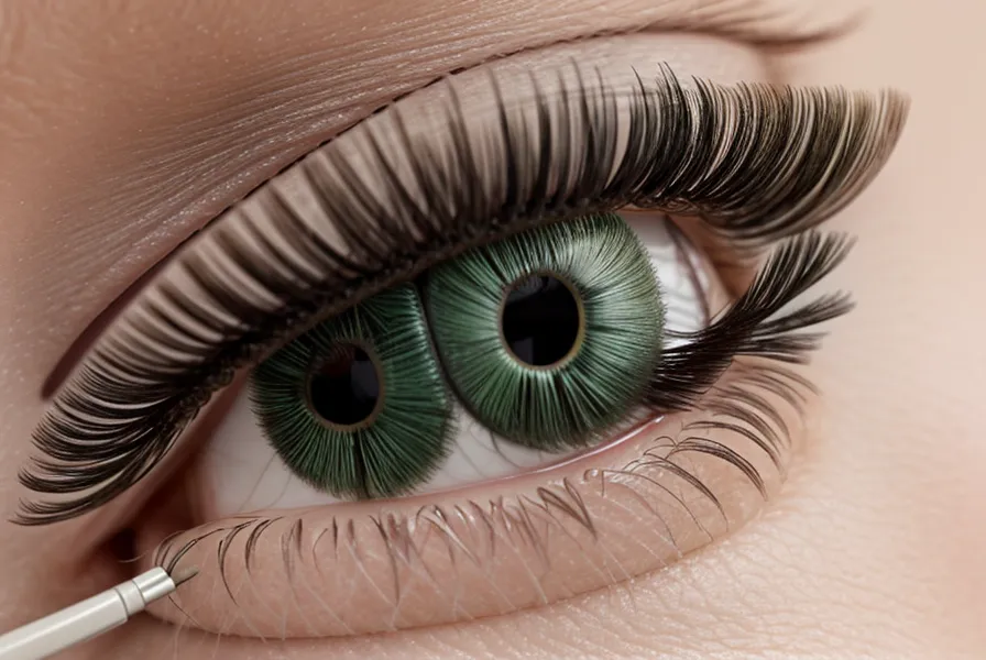 Lash artist revisando el tiempo de espera de un lifting de pestañas antes de un retoque en cabina